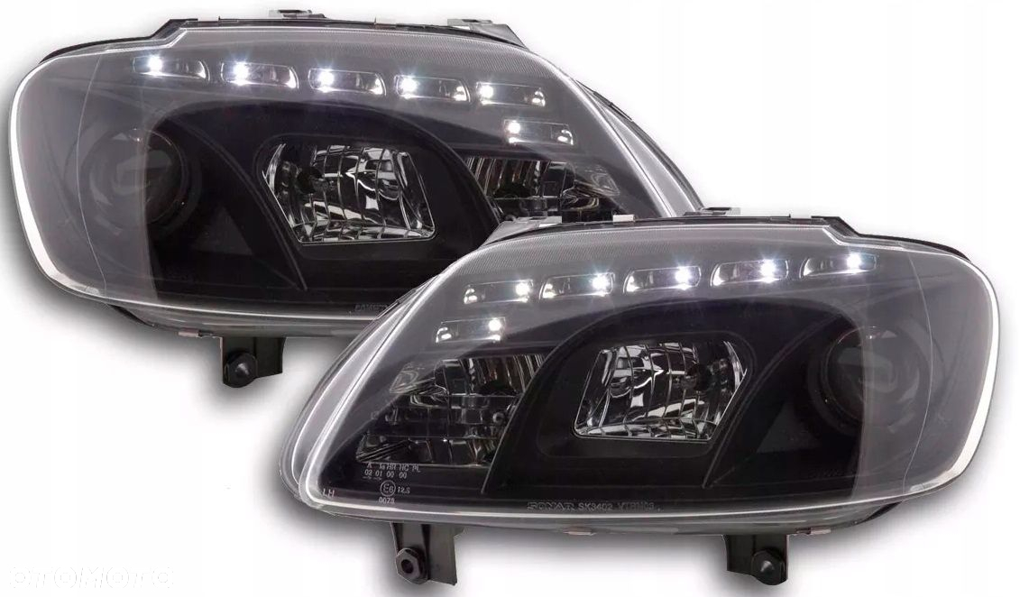 Reflektory Lampy kpl Day line light LED Tuning VW Touran 1t Caddy III 3 2k - 3