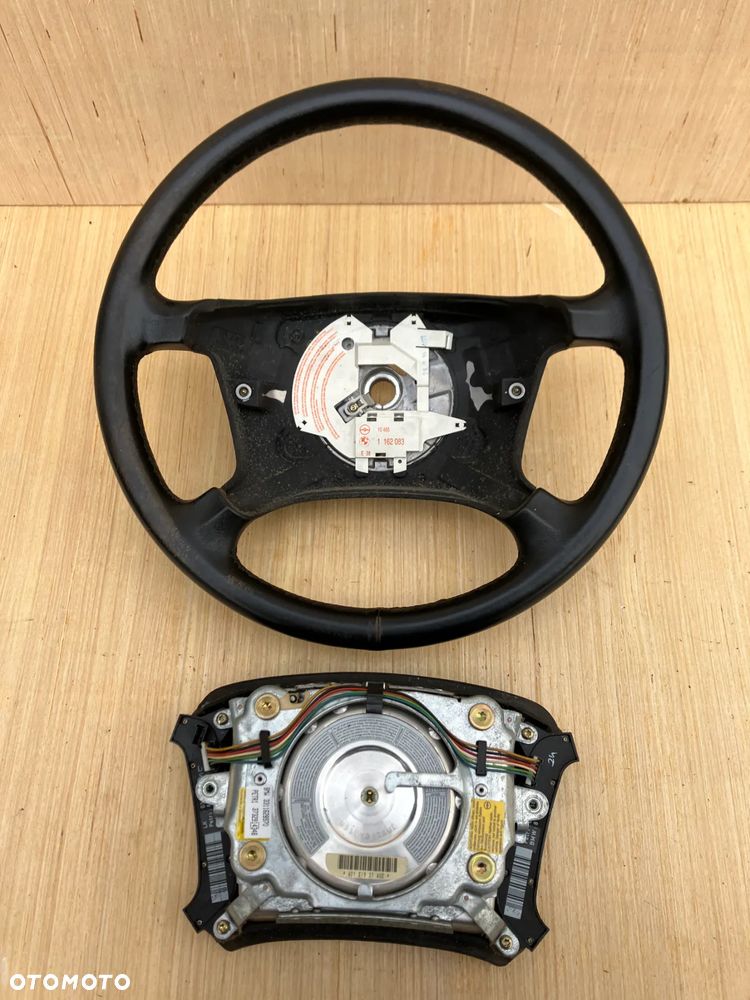 KIEROWNICA BMW E38 E38 PRZED LIFT JEDNONABOJOWA JEDEN NABÓJ AIRBAG PODUSZKA MULTIFUNKCJA SKÓRA RARYTAS - 11
