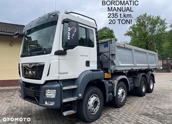 MAN 35.420 TGS wywrotka 3-str., 8x4, BORDMATIC, MANUAL, 235 t.km., 20 TON!