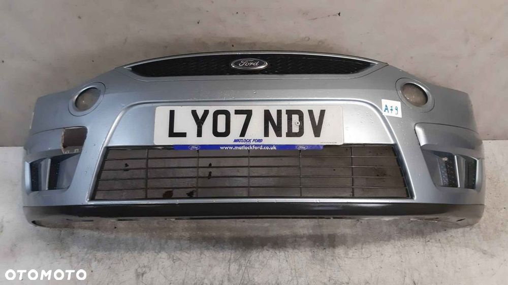 + ZDERZAK PRZÓD PRZEDNI DO FORD SMAX S-MAX U2 BŁĘKITNY HALOGENY - 1
