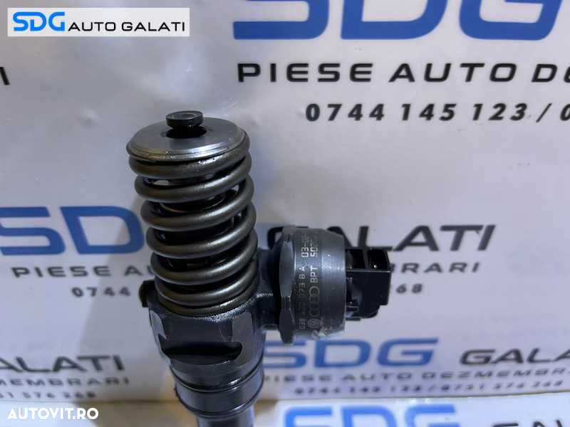 Injector Injectoare Pompa Pompe Diuza Seat Alhambra 1.9 TDI 131 CP ASZ 2001 - 2010 Cod 038130073BA 0414720216 Verificat pe Banc - 3