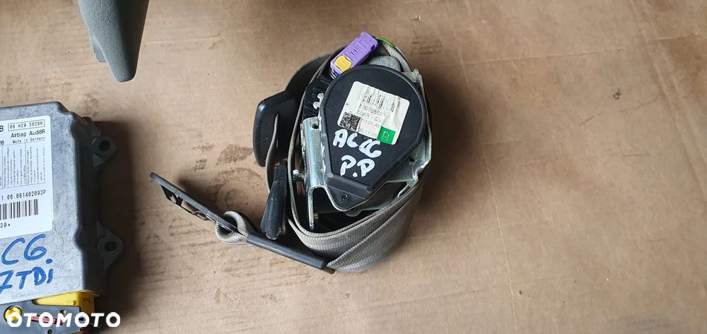 Konsola poduszki pasy AIRBAG sensor zestaw naprawczy Audi A6 C6 Szara - 9