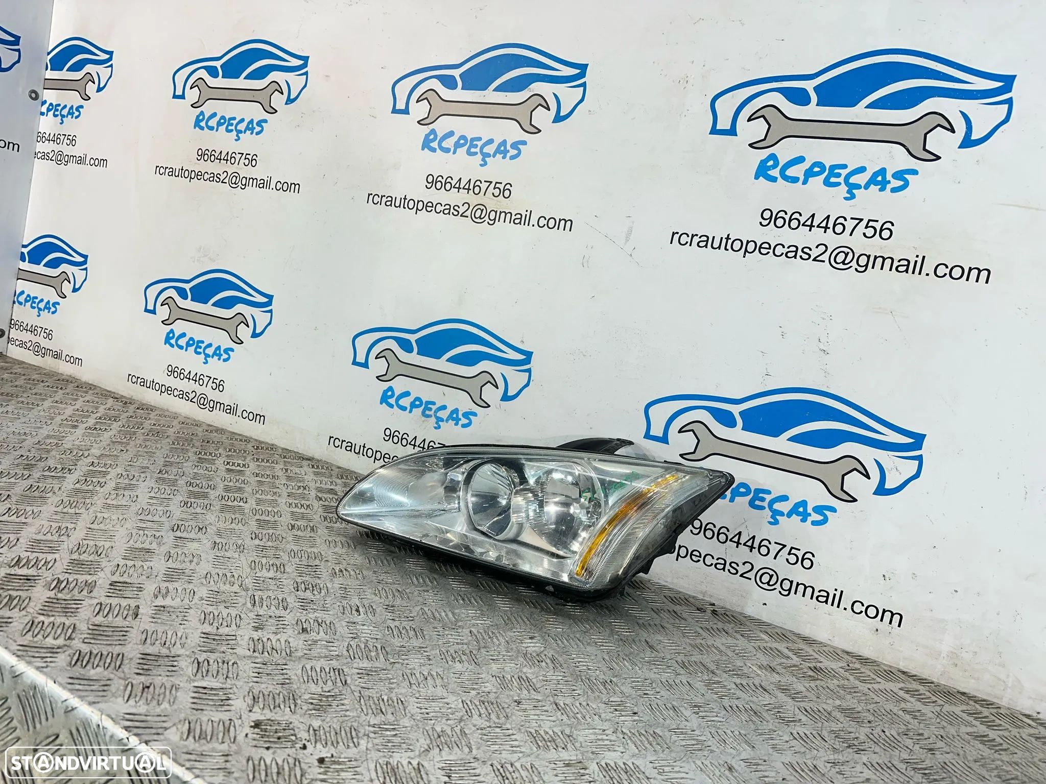 Otica Farol Frente Frontal Esquerda Ford Focus 2 Mk2 Fase 1 4M51-13W030-BD - 1
