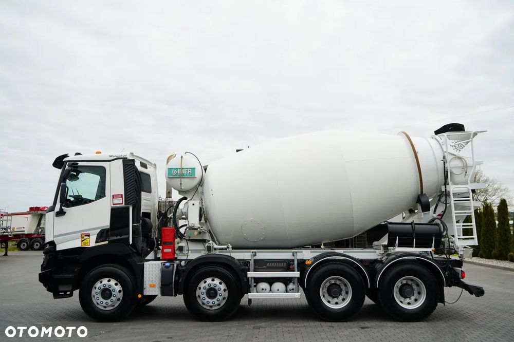 Renault C 430 / 8X4 / BETONOMIESZARKA / GRUSZKA 9 M3 / ALUFELGI / KAMERA / EURO 6 / - 4