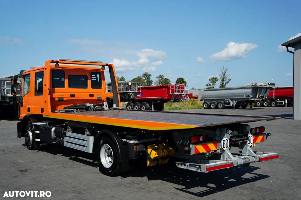 Iveco EUROCARGO / REMORCA AUTO HIDRAULICĂ / PLATFORMĂ - 6 M / REMORCA DUPĂ CU 6 LOCURI / TRONIU / EURO 6 - 14