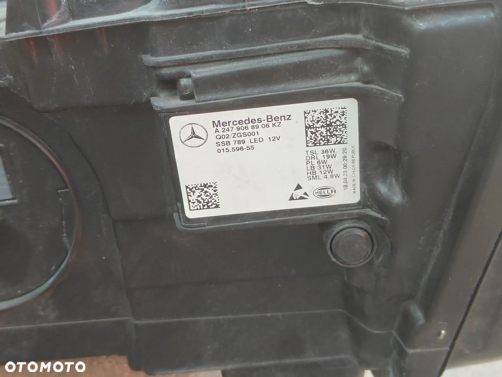 Mercedes Benz GLA H247 Lampa przód lewa wersja USA - 6