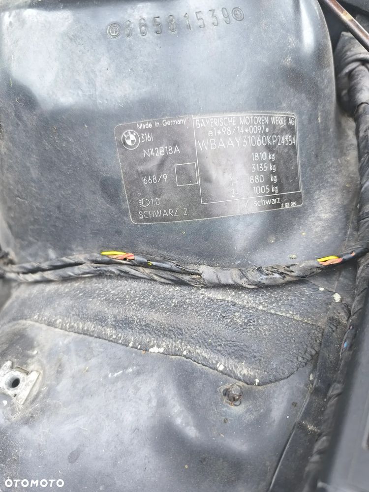 BMW E46 lift  zderzak schwarz 2 czarny kpl. strefa zgniotu - 3