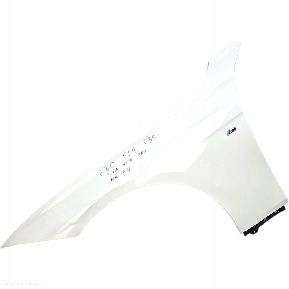 Bmw 3 F30 F31 Błotnik Lewy Przód Alpinweiss 300 Nr 94