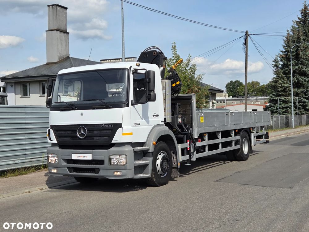 Mercedes-Benz AXOR 1824L // HDS HIAB 122 // DŹWIG ŻURAW // TYŁ PODUSZKI // MOŻLIWA PRZEBUDOWA NA LAWETĘ - 6