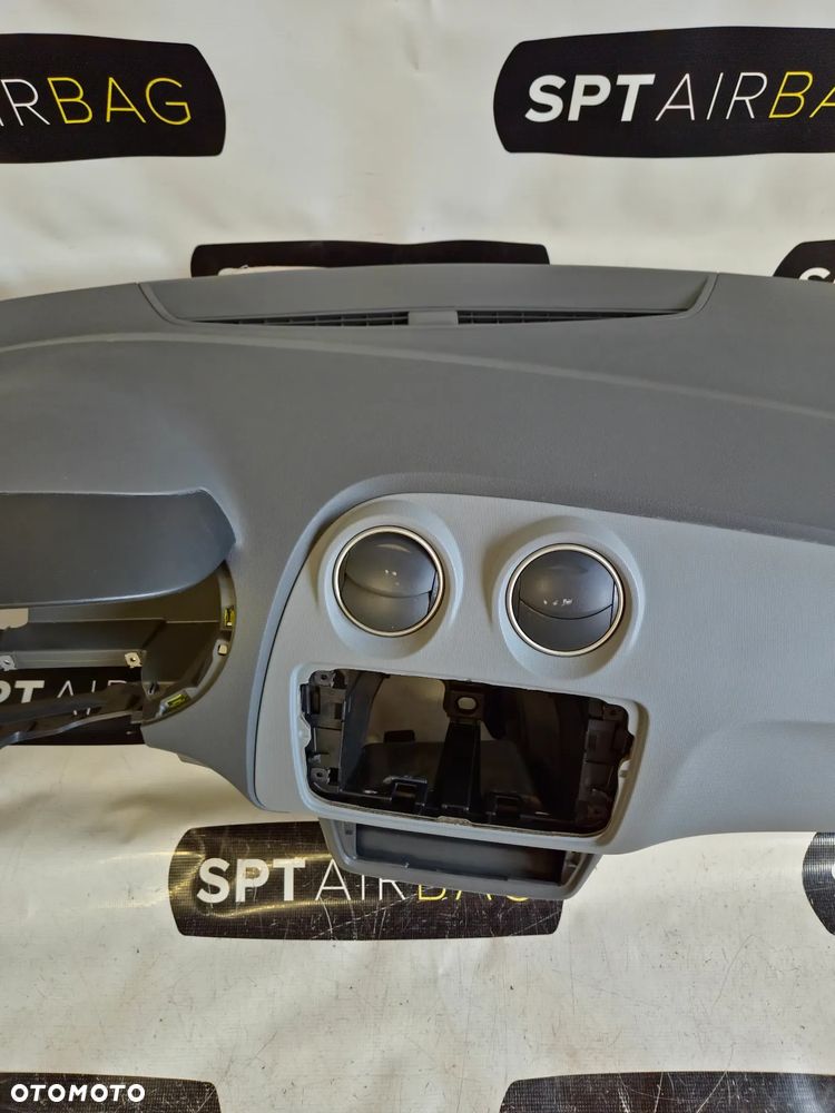 SEAT IBIZA 6J AX2 DESKA ROZDZIELCZA KONSOLA KOKPIT PULPIT PODUSZKI AIRBAG AIR BAG PASY KIT SET - 3