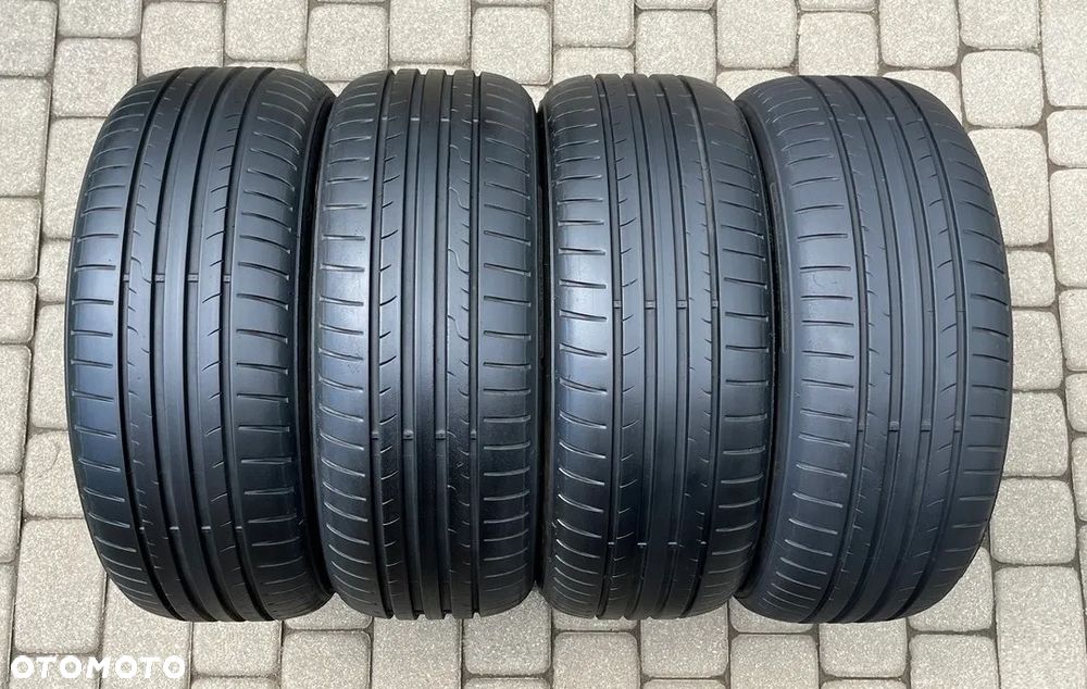 CZTERY LETNIE OPONY DUNLOP 205/55 R16 91V  6 MM BIEŻNIKA LATO - 1
