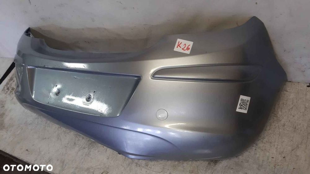 ^ ZDERZAK TYŁ TYLNY DO OPEL CORSA D Z163 SZARA 3D 3 DRZWI HB - 3