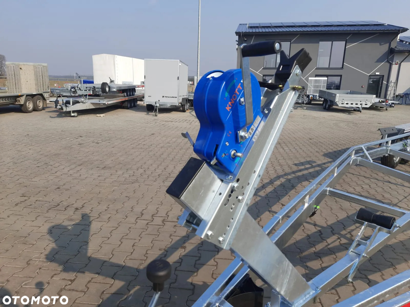 TEMARED DOSTAWA! Przyczepa podłodziowa B35 poszerzana wym. 915x253cm Idealna do transportu łodzi do 9,1m! Podpory płaskie, szeroka, MOCNA! DMC 3500 kg - 15
