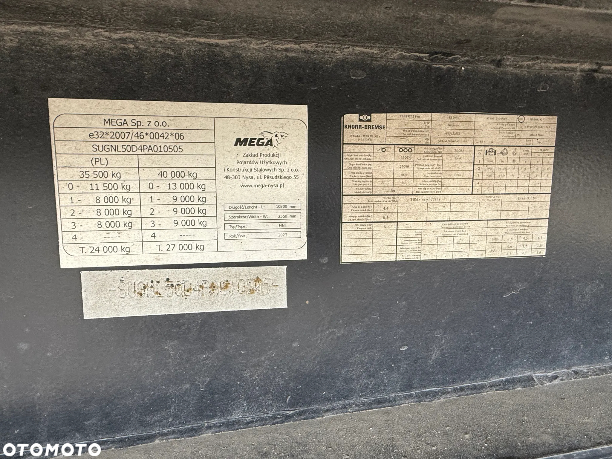 Mega Naczepa Wywrotka Aluminiowa 50m3 klapo-drzwi. Mega Benalu - 10