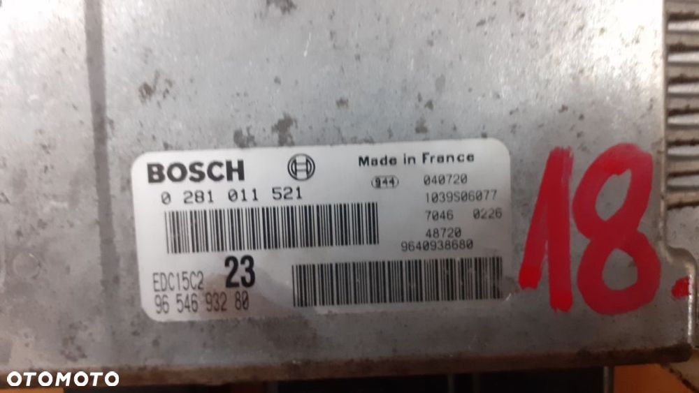 #KOMPUTER CITROEN XSARA PICASSO 2.0 HDI nr 9654693280 - 2