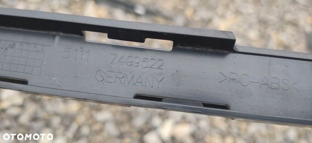 EU ŚLIZG ZDERZAKA PRZÓD ŚRODKOWY MINI F56 7499522 - 3