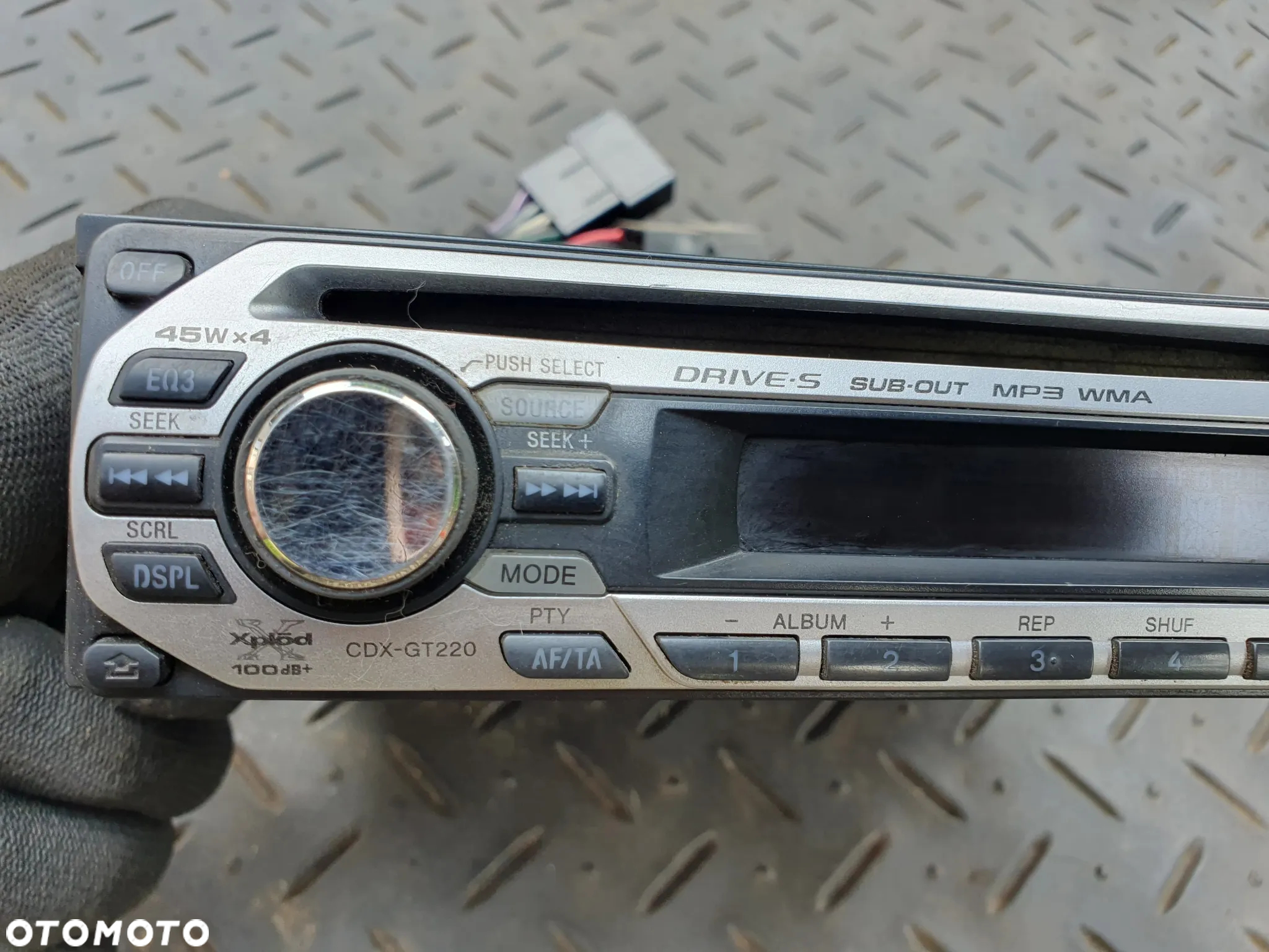 RADIOODTWARZACZ RADIO SAMOCHODOWE CD AUX SONY CDX-GT220 - 3