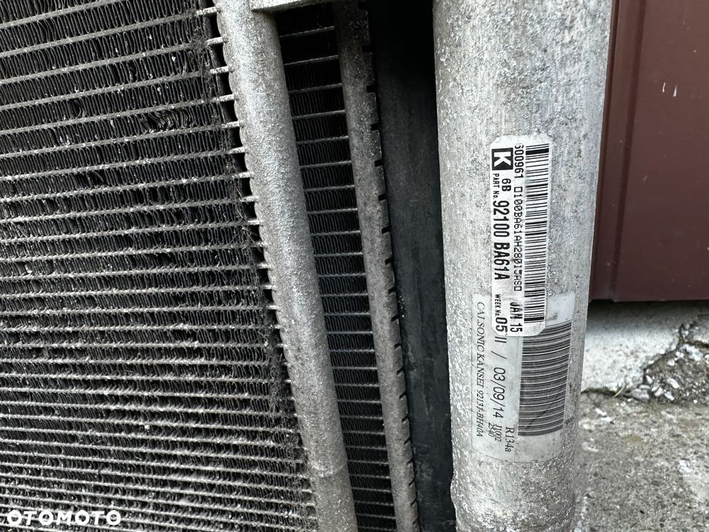 Komplet Chłodnic Wody Intercooler Klimy Wentylator Nissan Pulsar I 1,5 dCi - 13