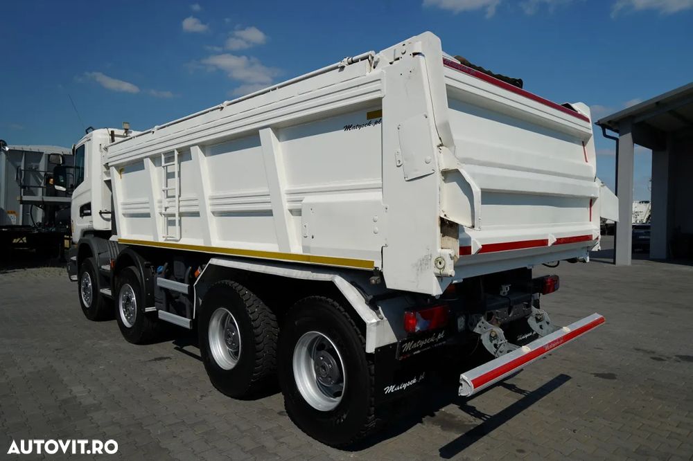 Scania G 410 / 8X4 / CAROSERIE BACĂ ASFALT / 2X CLAPETĂ HIDRAULICĂ / ACOPERIȘ HIDRAULIC / PENTRU PAVINGURI - 12
