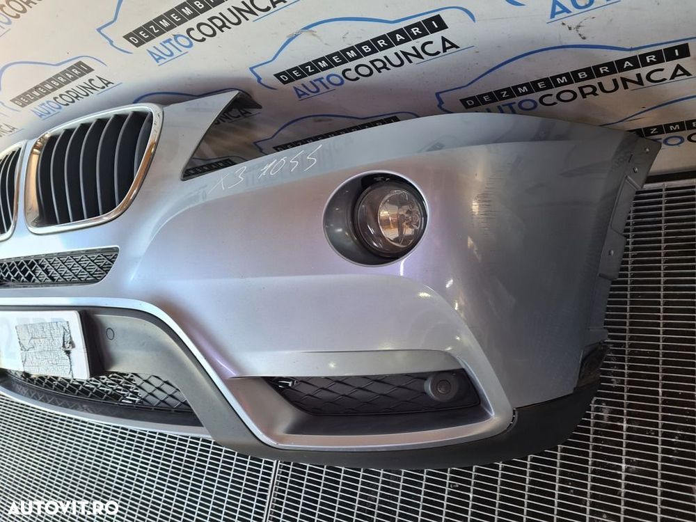 Bara fata BMW X3 F25 2010 - 2014 GRI (1044) model fara spalatoare far - 3