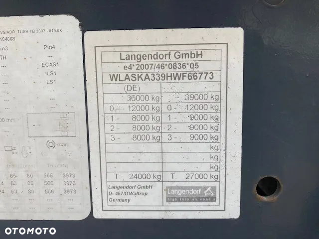 Langendorf SK24 NACZEPA WYWROTKA do materiałów sypkich - 15
