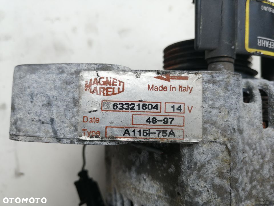 Alternator 63321604 Fiat Punto 1.1 1.2 8V 75A - 2