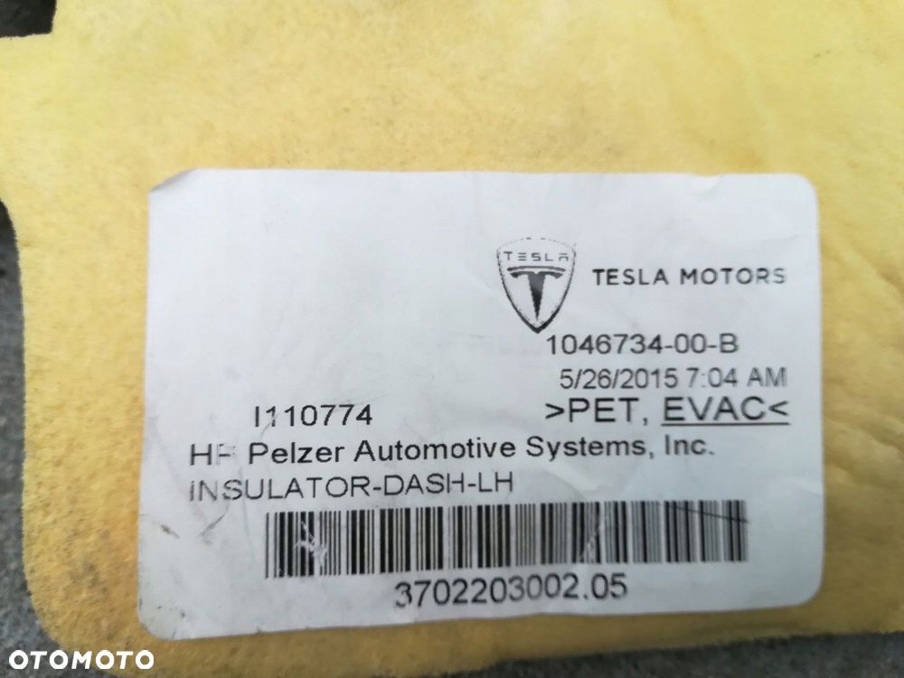 TESLA S WYKŁADZINA WYGŁUSZENIE IZOLACJA WNĘTRZA LH - 3