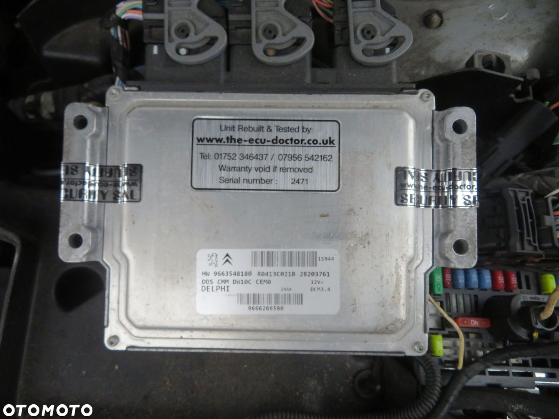 ZESTAW STARTOWY ODPALENIA C5 III X7 2.0 HDI 9663548180 CHIP CITROEN 2008-2017 - 2