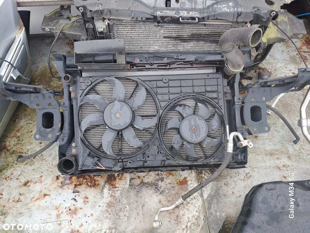 Skoda super B 2.5D pas przedni chłodnice wentylator - 2