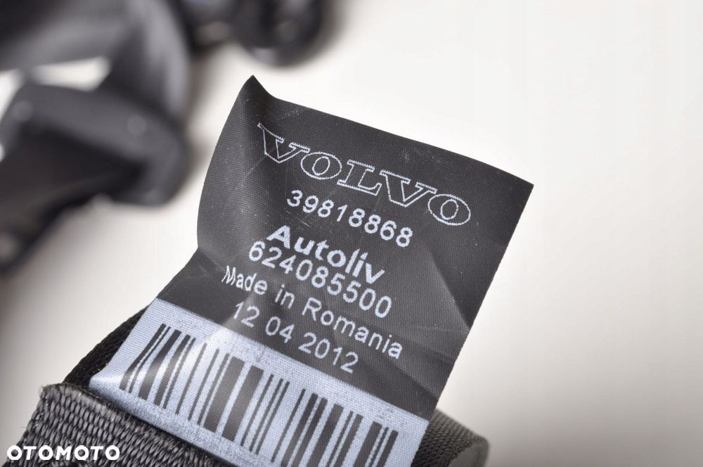 VOLVO S60 II V60 PAS BEZPIECZEŃSTWA LEWY TYŁ TYLNY 2 RZĄD 39818868 - 2