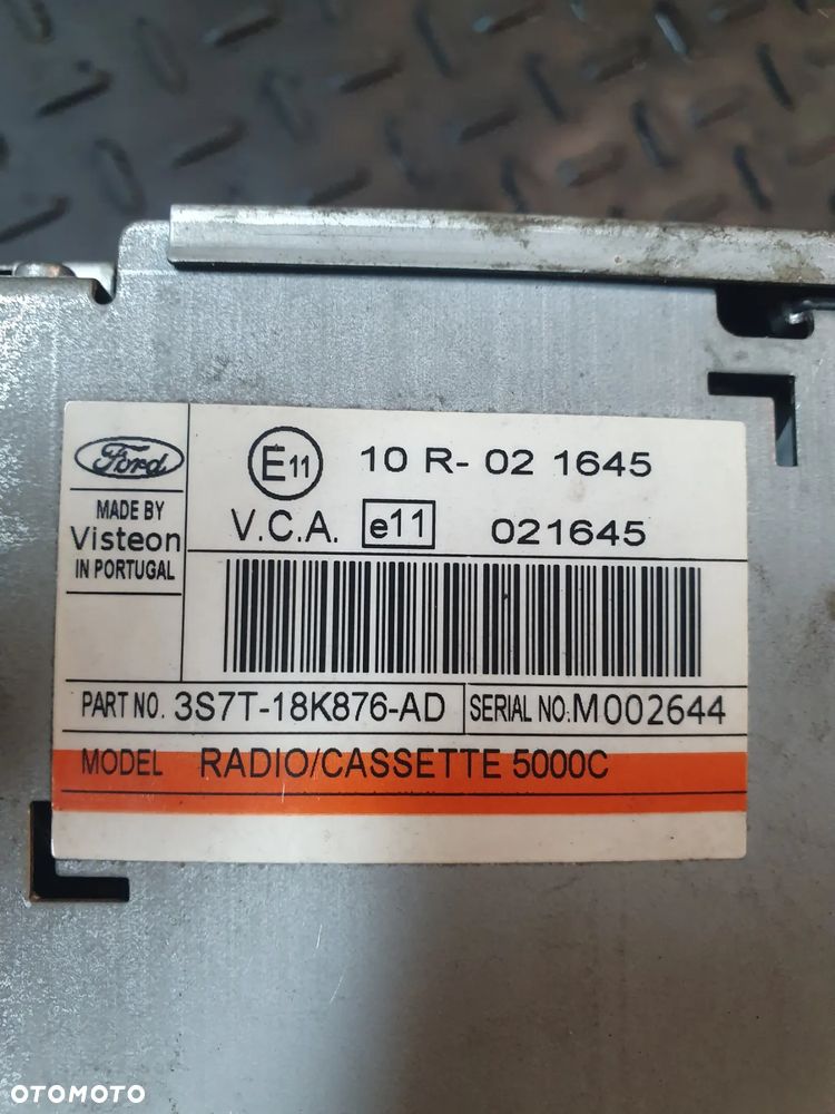 FORD MONDEO MK3 LIFT RADIO RADIOODTWARZACZ CD 3S7T18K876AD - 3