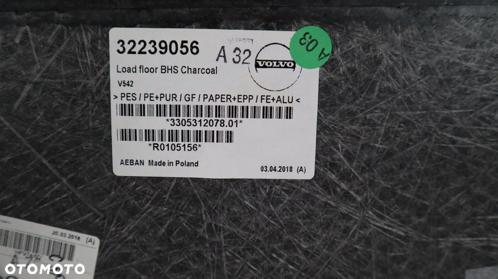 VOLVO V90 PODŁOGA BAGAŻNIKA 32239056 - 8