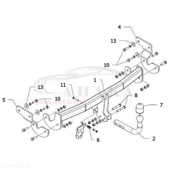 Hak Holowniczy Odkręcany Do Hyundai I40 Sedan 2011-2015 - 3