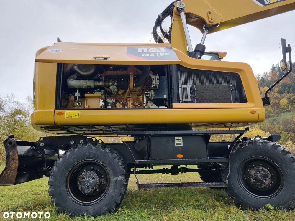 Caterpillar M318F Koparka CAT 18ton 2017r jak Nowa 6200mtg z Norwegii 3x łamane ramię smarowanie centralne Oryginał KLIMA KAMERY 6 cylindrów - 19