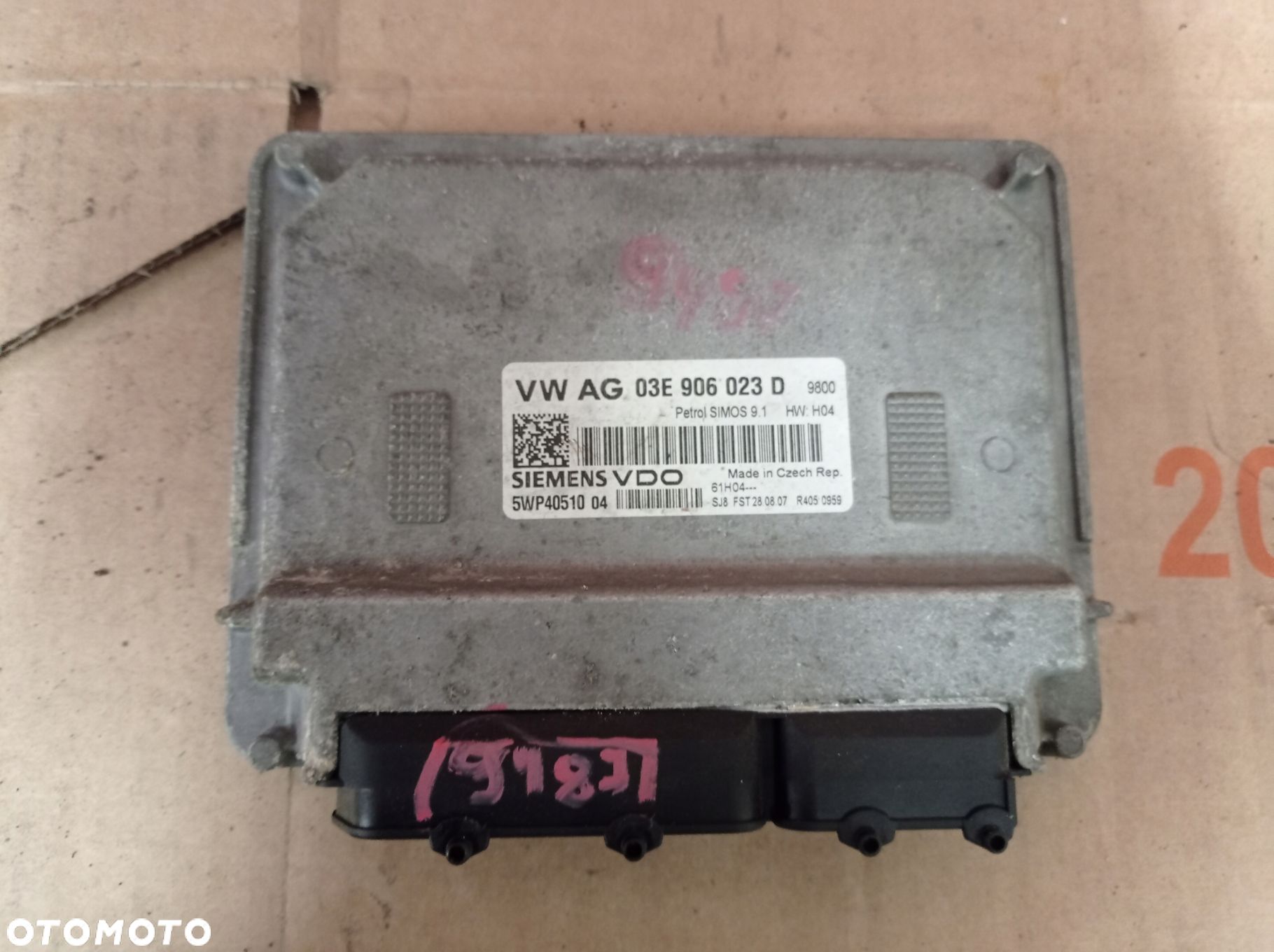 SEAT IBIZA 1.2B KOMPUTER STEROWNIK 03E906023D - 1