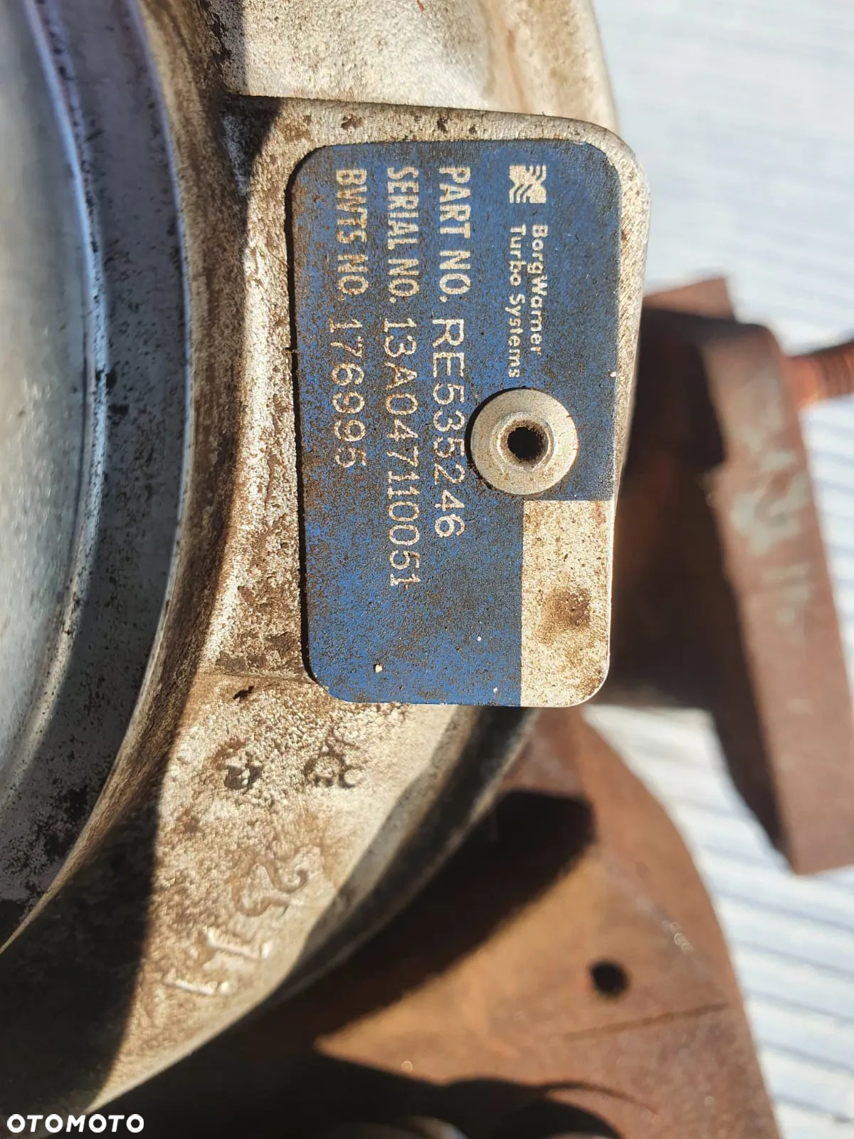 Turbo Turbosprężarka John Deere RE535245 - 4