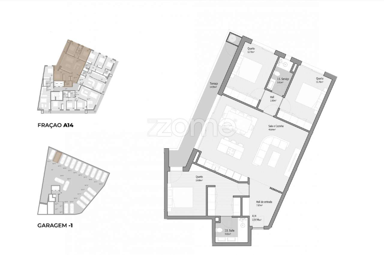 T3 Novo Trofa Premium | 123m² + Varanda + Garagem - Grande imagem: 2/16