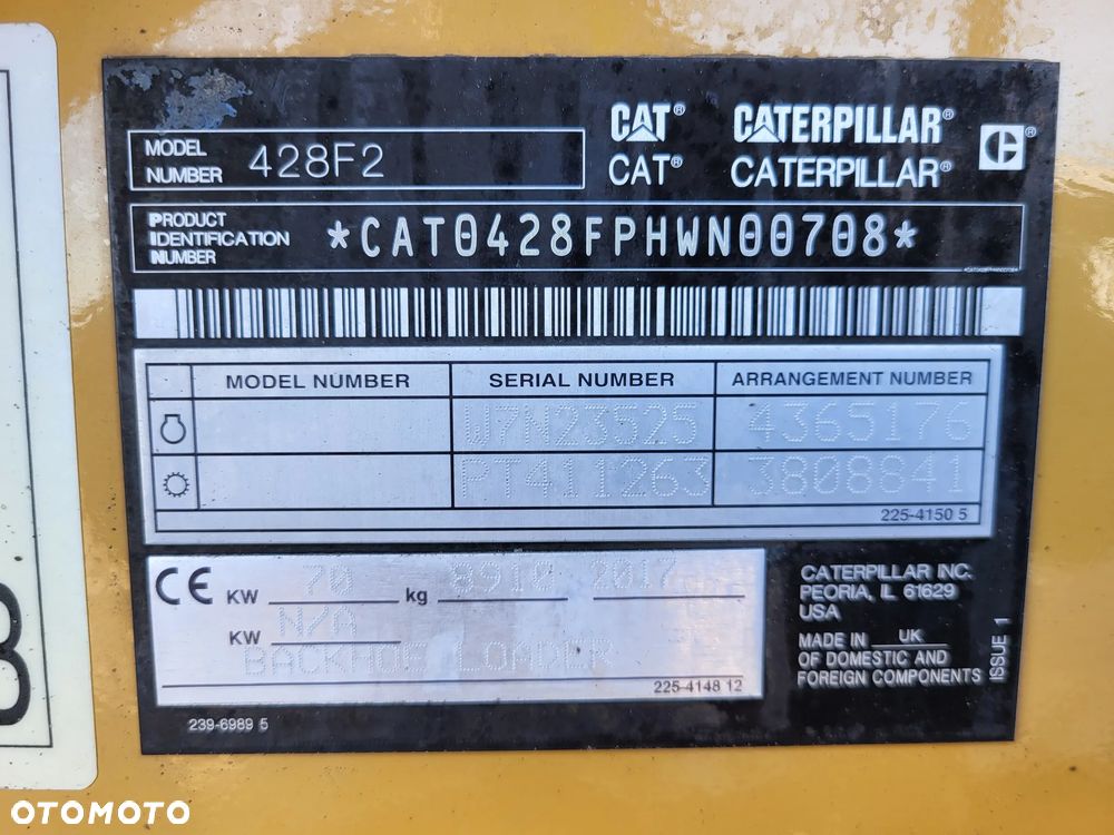 Caterpillar 428F2 / stan idealny / - 8