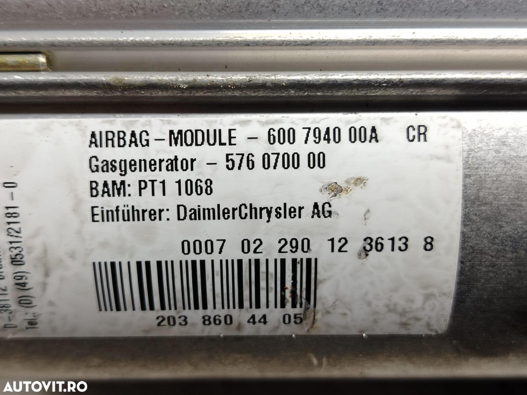 Airbag pasager 600794000a Mercedes-Benz C-Class W203 [2000 - 2004] - 3