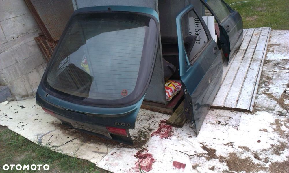 SAAB 9-3 , 900 NG - Blacharskie CZĘŚCI NADWOZIA kolor:  235  - Zielony Metalik - DRZWI Przód Tył - Maska Silnika - Klapa Tył Bagażnika - Blotniki - SZYBY - Lampy - Elementy blacharskie BEZWYPADKOWE - 7