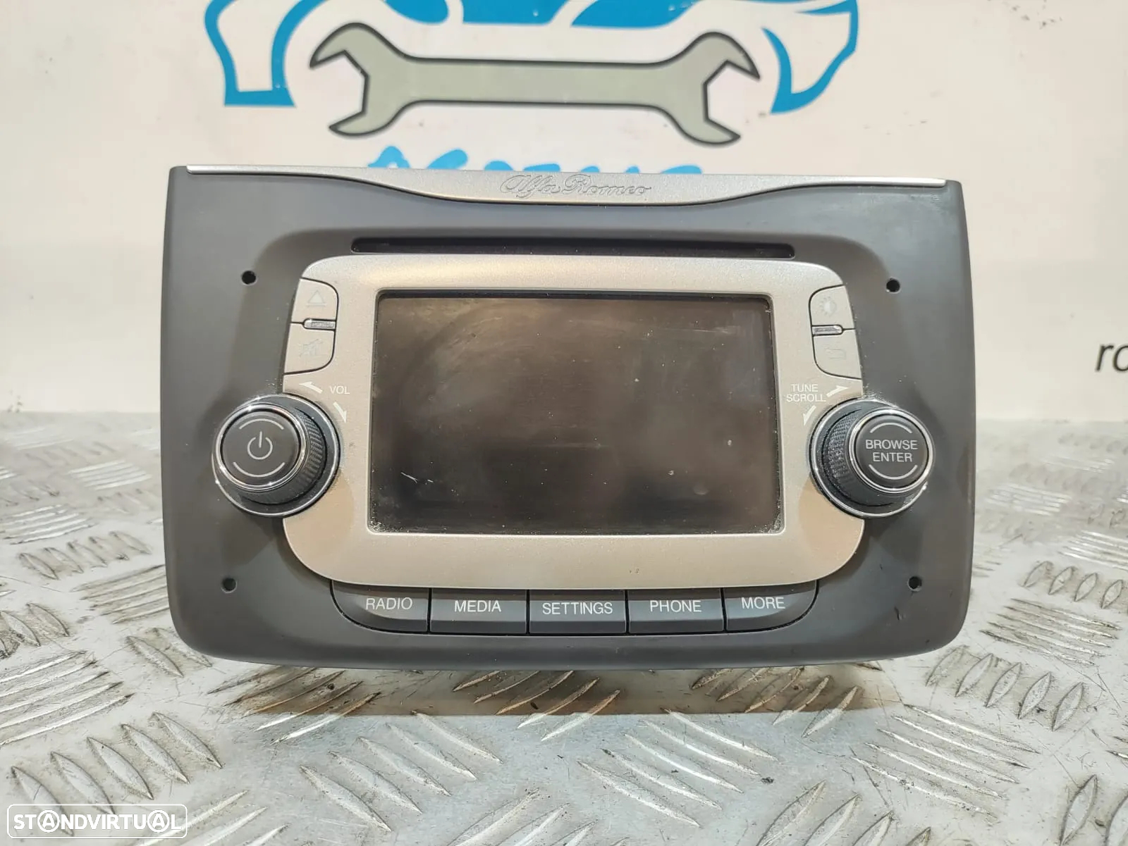DISPLAY RADIO AUTORADIO LEITOR CD DVD GPS ALFA ROMEO MITO 955 01561021140 - 2