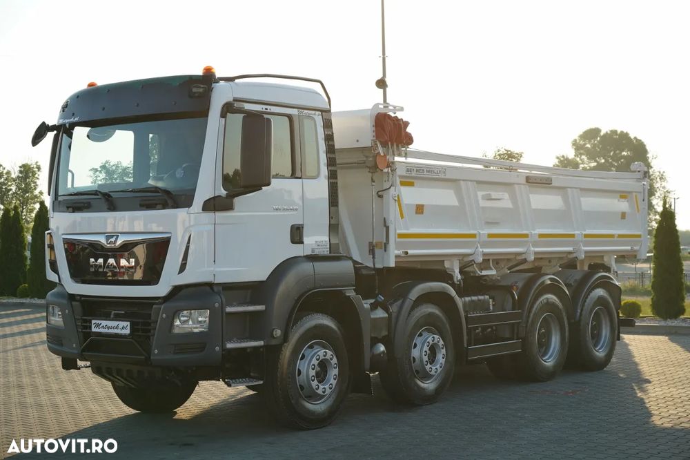 MAN TGS 35.420 / 8X4 / BASCULATOR 2 LATURĂ / HIDRAULIC / BORDMATIC / AUTOMAT - 13