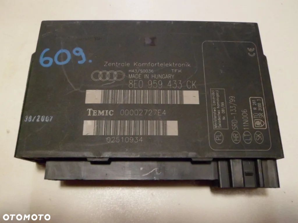 MODUŁ KOMFORTU AUDI 8E0959433CK - 1