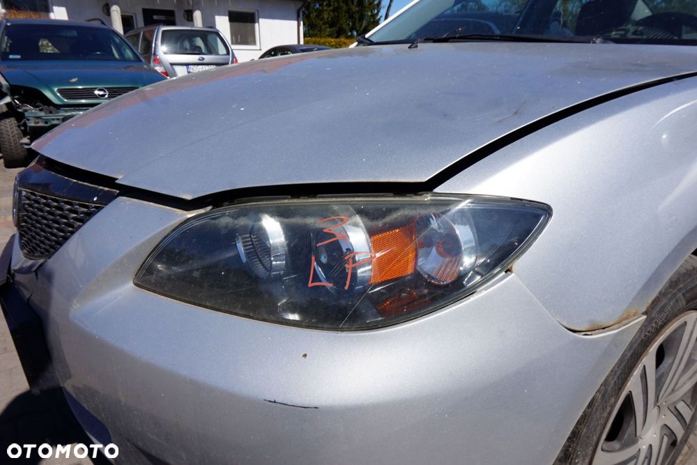 MASKA ZDERZAK BŁOTNIKI LAMPY 3 I BK 22V  MAZDA 2003-2006 SREBRNY PRZÓD KOMPLETNY - 27