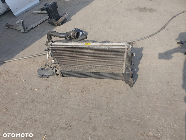 CHŁODNICE WODA INTERCOOLER KLIMA WENTYLATOR KOMPLET RENAULT LAGUNA III 2.0 DCI