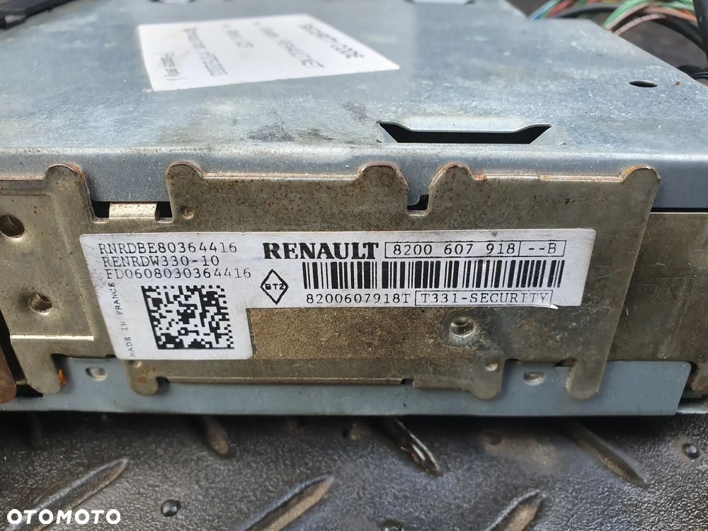 RENAULT MEGANE II RADIO RADIOODTWARZACZ 8200607918B - 3