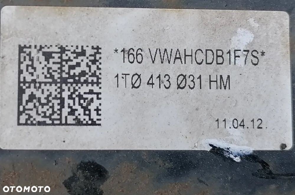 VW GOLF V PLUS 05- 1.6 TDI MCPERSON PRAWY PRZÓD 1T0413031HM - 2