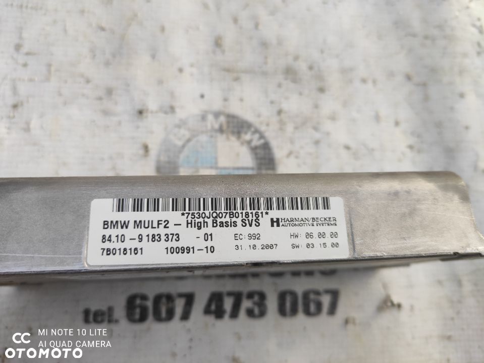 BMW E90 E91 Moduł MULF2 Bluetooth 9183373 - 5
