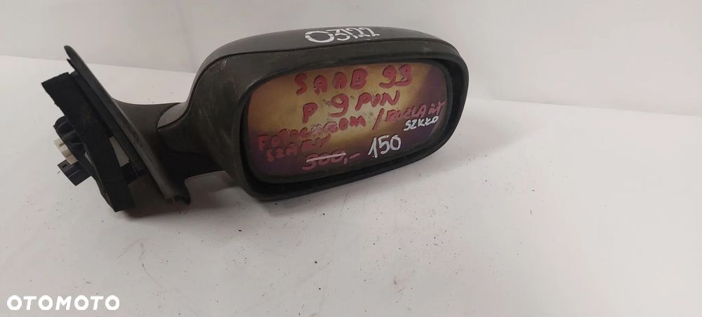 .  LUSTERKO ELEKTRYCZNE SAAB 9-3 PRAWE 9PIN SZARY !FOTOCHROM/ROZLANE SZKŁO! - 2