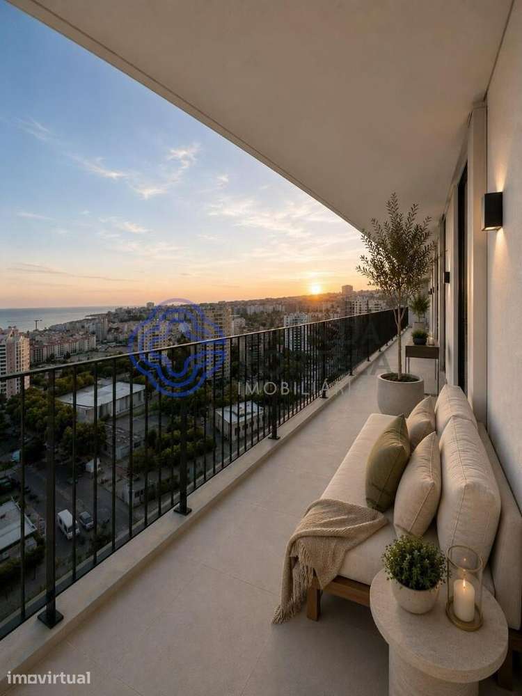Penthouse T3 Exclusiva | Último Piso | Vista Panorâmica Permanente sob - Grande imagem: 3/38